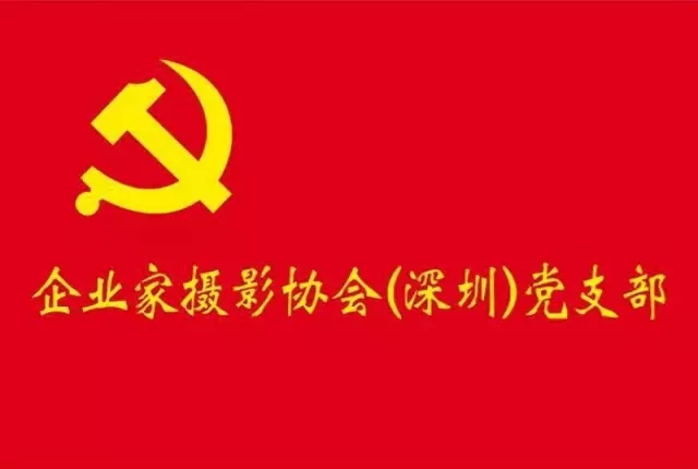 企业家摄影协会(深圳)党支部旗子